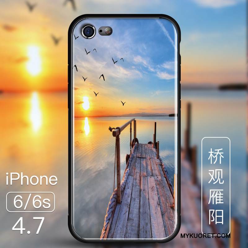 Kuori iPhone 6/6s Laukut Violetti Murtumaton, Kotelo iPhone 6/6s Suojaus Lasi Ohut