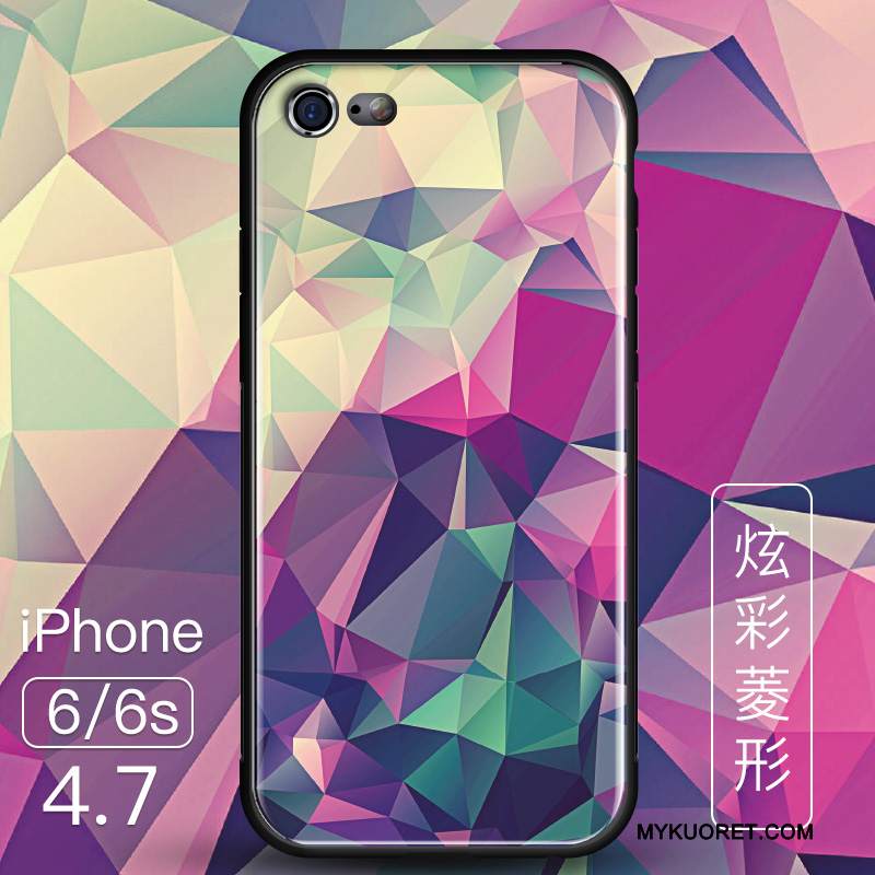 Kuori iPhone 6/6s Laukut Violetti Murtumaton, Kotelo iPhone 6/6s Suojaus Lasi Ohut