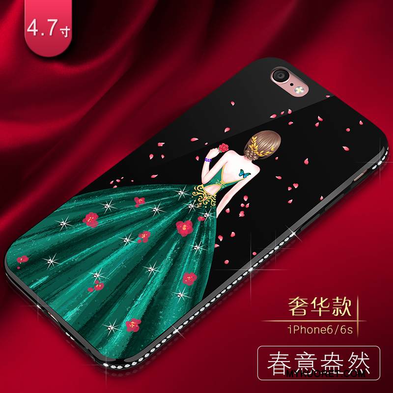 Kuori iPhone 6/6s Luova Murtumaton Vihreä, Kotelo iPhone 6/6s Suojaus Puhelimen Kuoret