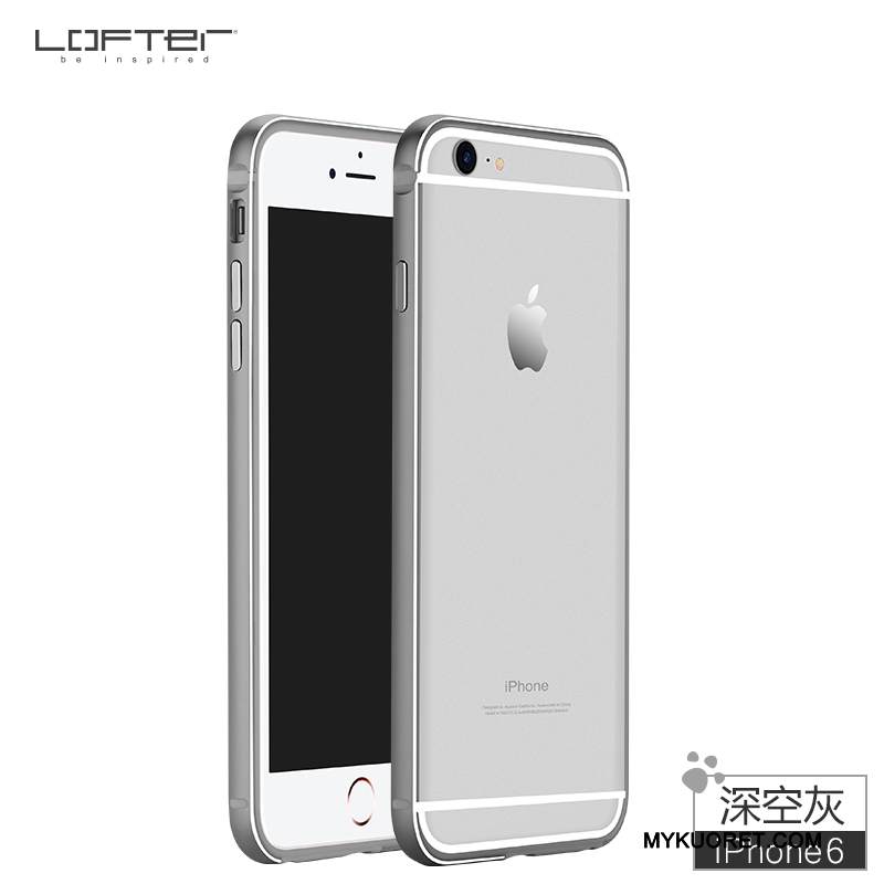 Kuori iPhone 6/6s Metalli Murtumaton Punainen, Kotelo iPhone 6/6s Silikoni Kehys Jauhe