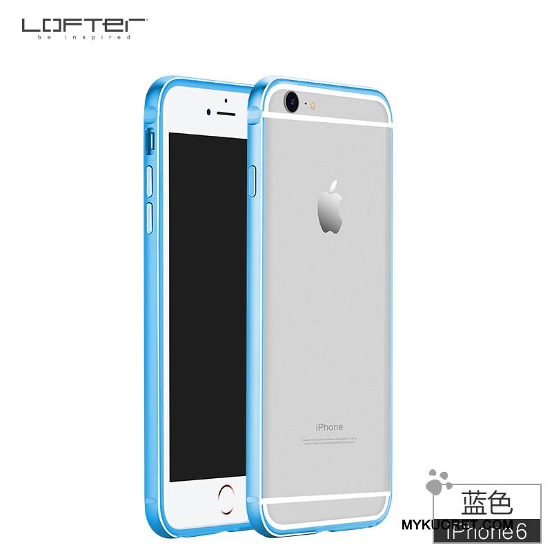 Kuori iPhone 6/6s Metalli Murtumaton Punainen, Kotelo iPhone 6/6s Silikoni Kehys Jauhe