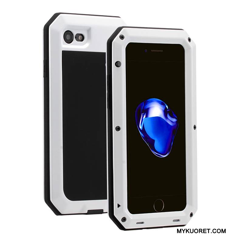 Kuori iPhone 6/6s Metalli Naamiointi Kolme Puolustusta, Kotelo iPhone 6/6s Silikoni Keltainen Murtumaton