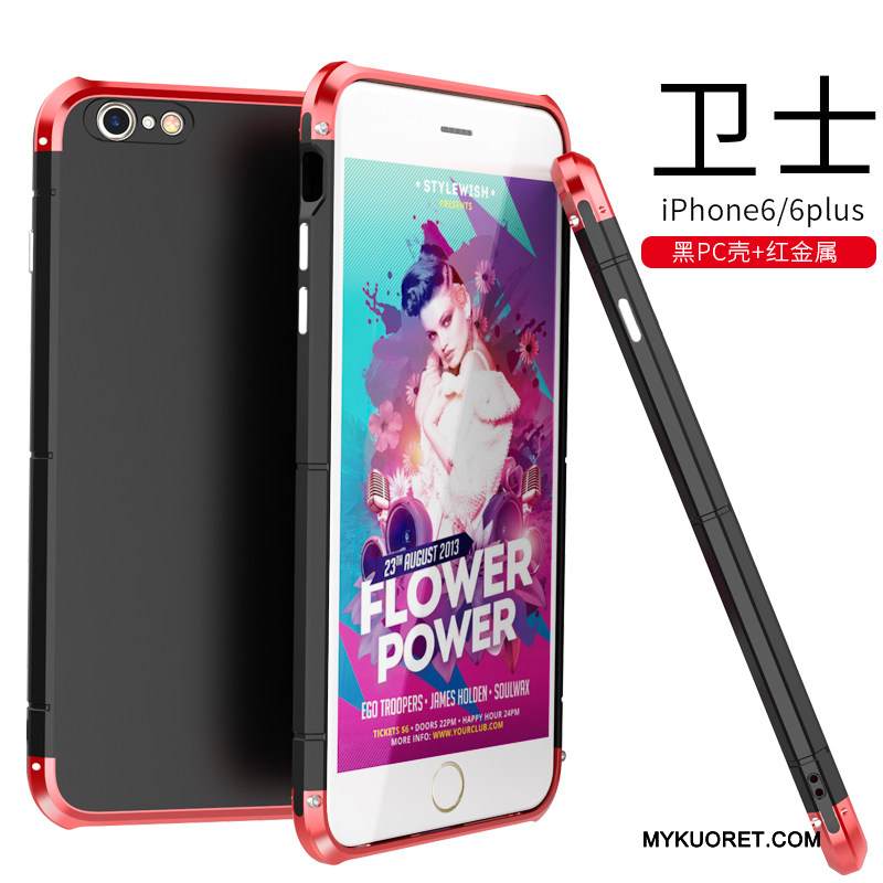 Kuori iPhone 6/6s Metalli Puhelimen Kuoret Pesty Suede, Kotelo iPhone 6/6s Laukut Violetti Tide-brändi