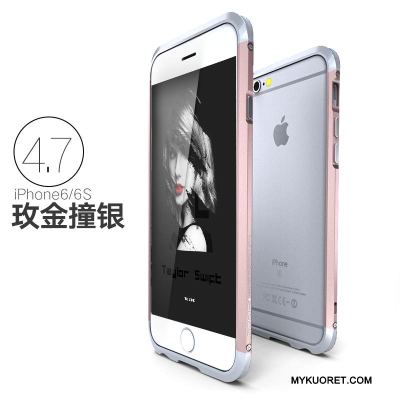Kuori iPhone 6/6s Metalli Puhelimen Kuoret Trendi, Kotelo iPhone 6/6s Suojaus Ultra Murtumaton