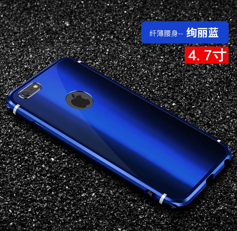 Kuori iPhone 6/6s Metalli Trendi Uusi, Kotelo iPhone 6/6s Ylellisyys Musta Puhelimen Kuoret