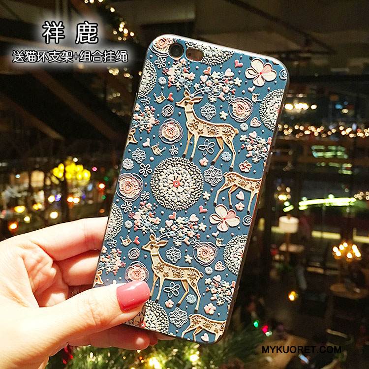 Kuori iPhone 6/6s Monivärinen Murtumaton Ripustettavat Koristeet, Kotelo iPhone 6/6s Laukut Rengas Puhelimen Kuoret