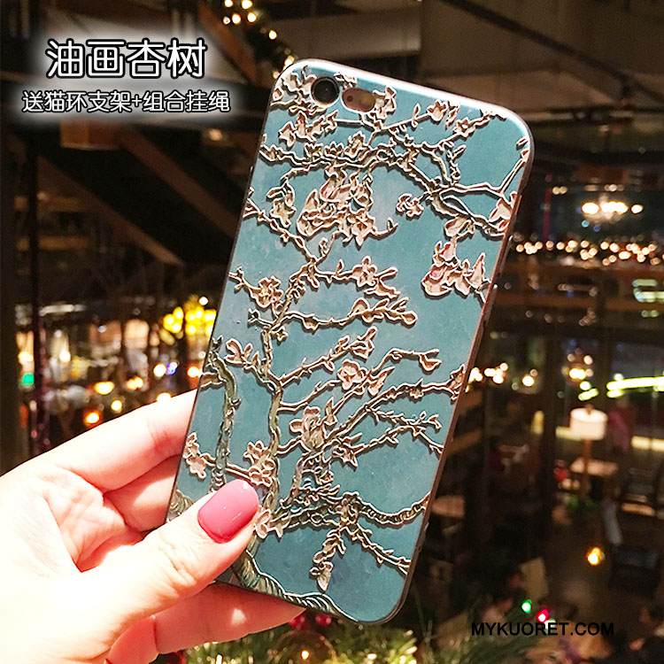 Kuori iPhone 6/6s Monivärinen Murtumaton Ripustettavat Koristeet, Kotelo iPhone 6/6s Laukut Rengas Puhelimen Kuoret