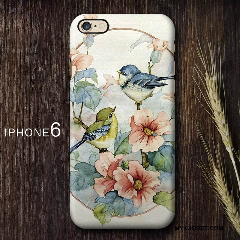 Kuori iPhone 6/6s Monivärinen Puhelimen Kuoret Double Hame, Kotelo iPhone 6/6s Vuosikerta Kiinalainen Tyyli
