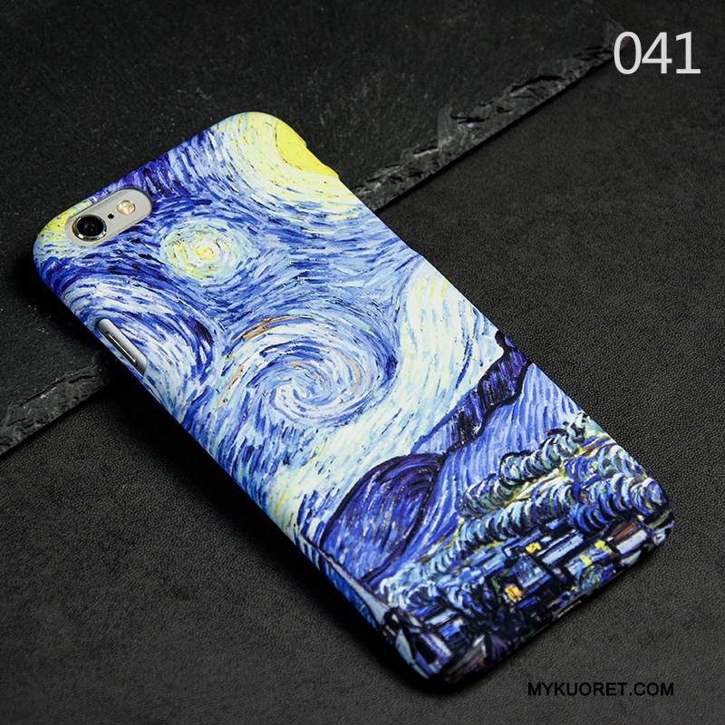 Kuori iPhone 6/6s Monivärinen Puhelimen Kuoret Ohut, Kotelo iPhone 6/6s Suojaus Pesty Suede Ultra