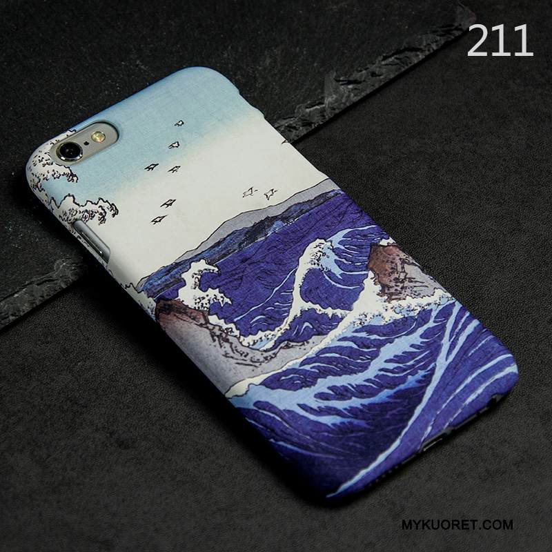 Kuori iPhone 6/6s Monivärinen Puhelimen Kuoret Ohut, Kotelo iPhone 6/6s Suojaus Pesty Suede Ultra