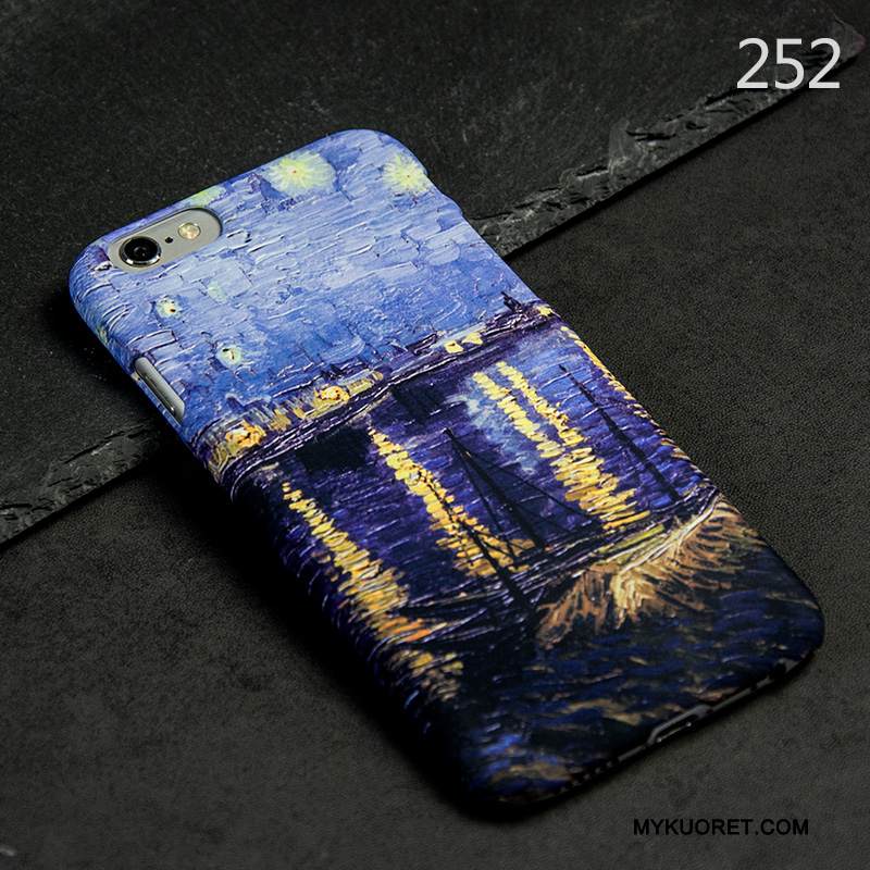 Kuori iPhone 6/6s Monivärinen Puhelimen Kuoret Ohut, Kotelo iPhone 6/6s Suojaus Pesty Suede Ultra