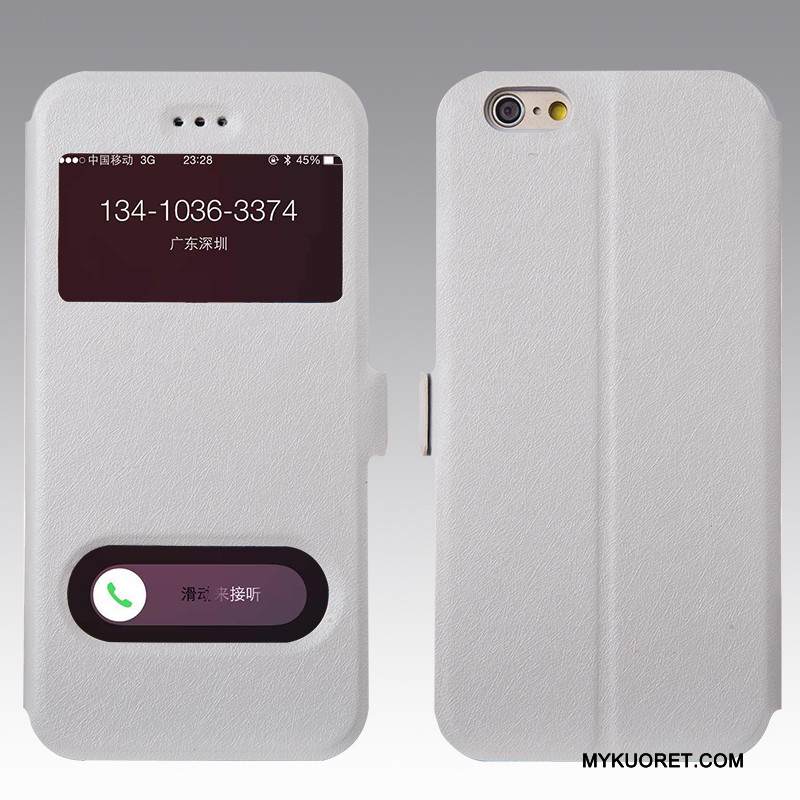 Kuori iPhone 6/6s Nahka Punainen Puhelimen Kuoret, Kotelo iPhone 6/6s Kuoret