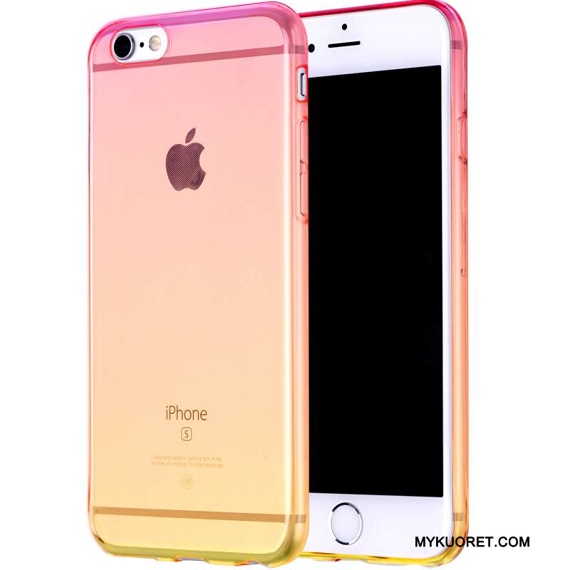 Kuori iPhone 6/6s Pehmeä Neste Kaltevuus Vihreä, Kotelo iPhone 6/6s Laukut Läpinäkyvä Puhelimen Kuoret