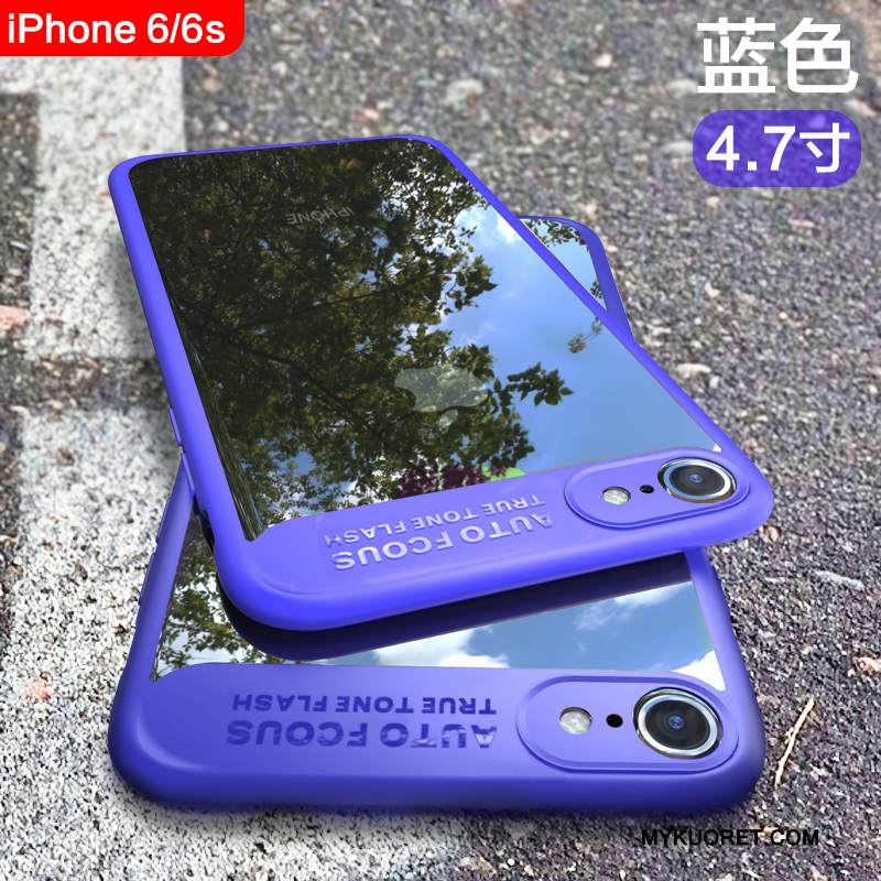 Kuori iPhone 6/6s Pehmeä Neste Läpinäkyvä Ultra, Kotelo iPhone 6/6s Laukut Musta Pesty Suede