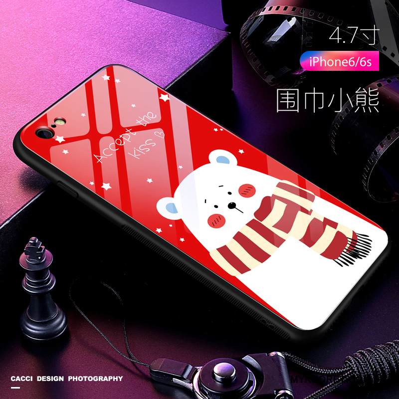 Kuori iPhone 6/6s Pehmeä Neste Murtumaton Musta, Kotelo iPhone 6/6s Laukut Karkaisu Trendi