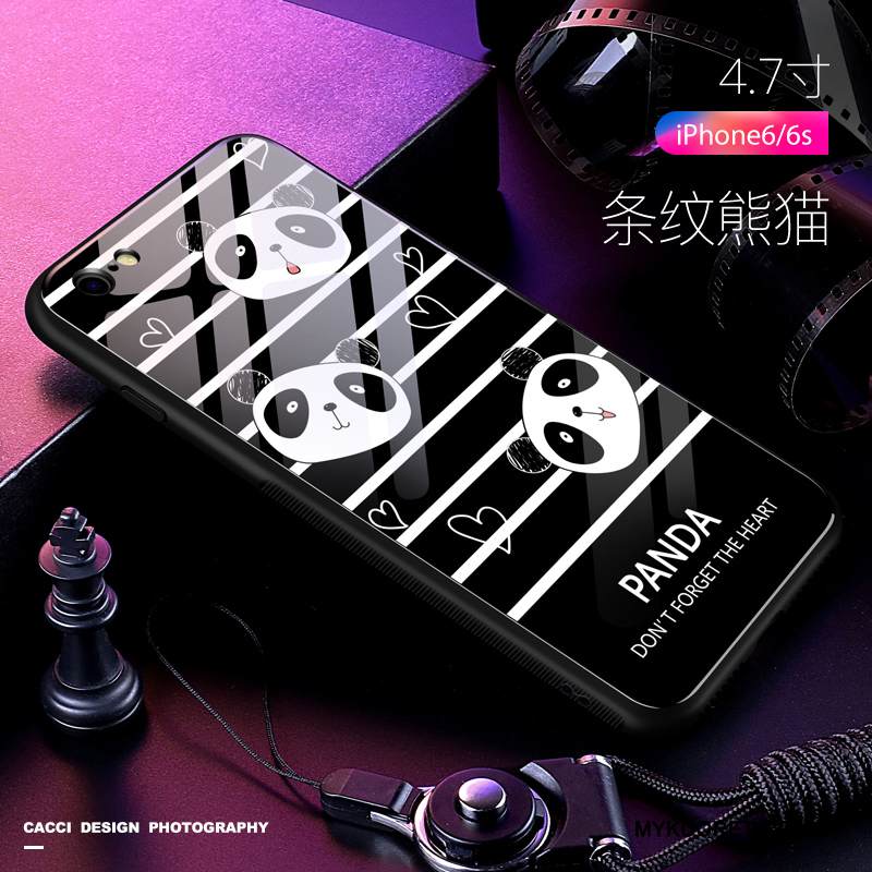 Kuori iPhone 6/6s Pehmeä Neste Murtumaton Musta, Kotelo iPhone 6/6s Laukut Karkaisu Trendi