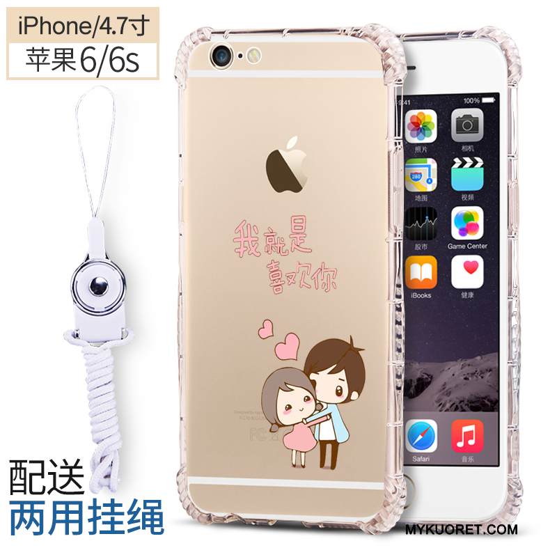 Kuori iPhone 6/6s Pehmeä Neste Net Red Läpinäkyvä, Kotelo iPhone 6/6s Silikoni Puhelimen Kuoret Vihreä