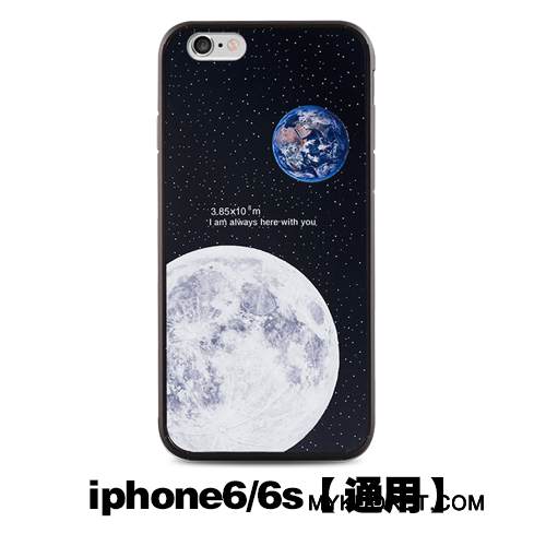 Kuori iPhone 6/6s Pehmeä Neste Puhelimen Kuoret Murtumaton, Kotelo iPhone 6/6s Suojaus Trendi Musta