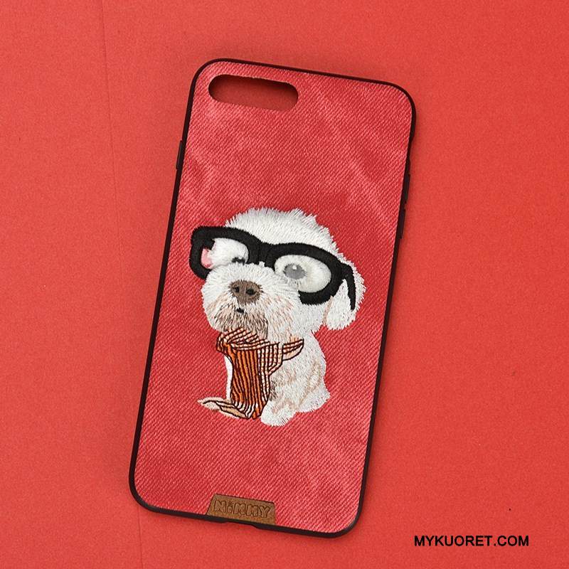 Kuori iPhone 6/6s Plus Laukut Cowboy Koira, Kotelo iPhone 6/6s Plus Silikoni Kirjonta Puhelimen Kuoret