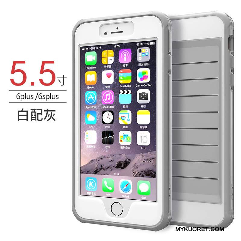 Kuori iPhone 6/6s Plus Laukut Harmaa Ripustettavat Koristeet, Kotelo iPhone 6/6s Plus Silikoni Syvä Väri Trendi