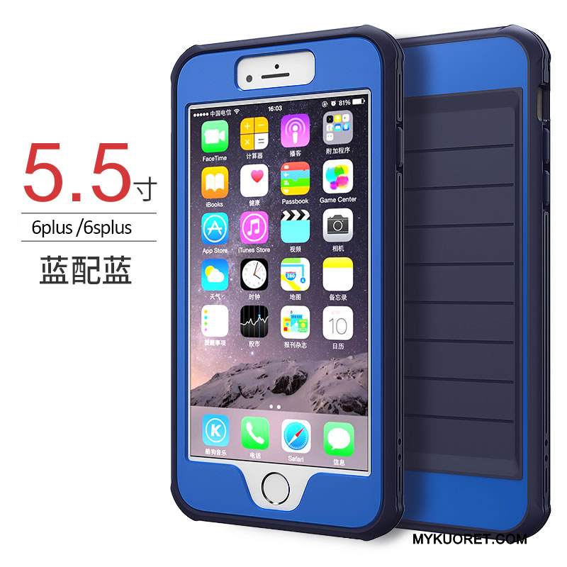 Kuori iPhone 6/6s Plus Laukut Harmaa Ripustettavat Koristeet, Kotelo iPhone 6/6s Plus Silikoni Syvä Väri Trendi