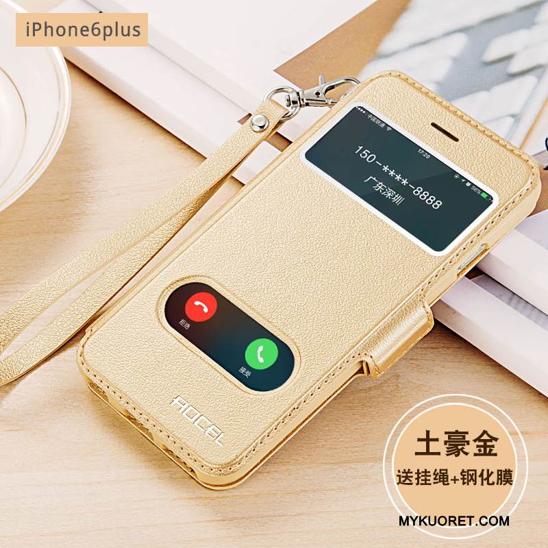 Kuori iPhone 6/6s Plus Laukut Kulta Puhelimen Kuoret, Kotelo iPhone 6/6s Plus Suojaus Murtumaton