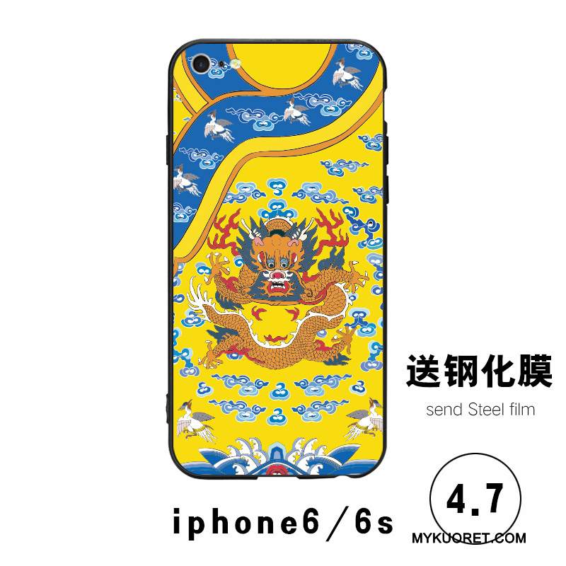 Kuori iPhone 6/6s Plus Laukut Lasi Trendi, Kotelo iPhone 6/6s Plus Monivärinen Kova Net Red