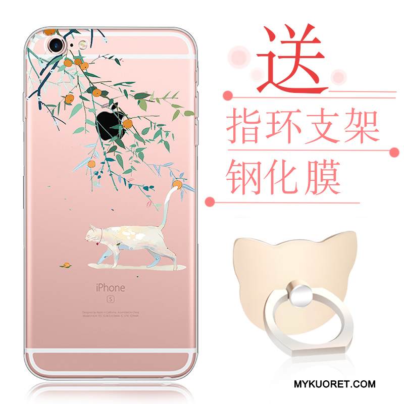 Kuori iPhone 6/6s Plus Laukut Murtumaton Puhelimen Kuoret, Kotelo iPhone 6/6s Plus Sarjakuva Läpinäkyvä Jauhe