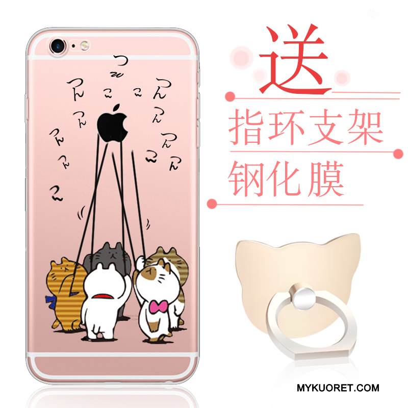 Kuori iPhone 6/6s Plus Laukut Murtumaton Puhelimen Kuoret, Kotelo iPhone 6/6s Plus Sarjakuva Läpinäkyvä Jauhe