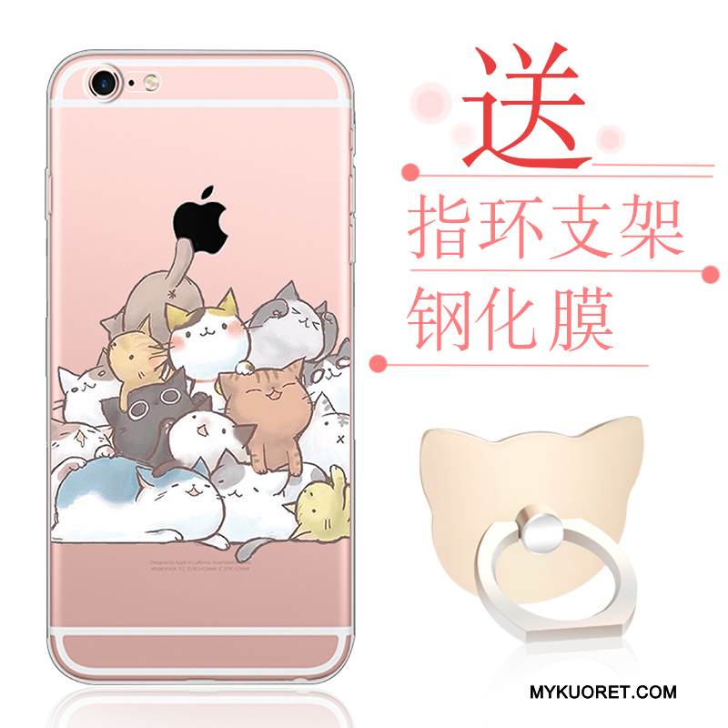 Kuori iPhone 6/6s Plus Laukut Murtumaton Puhelimen Kuoret, Kotelo iPhone 6/6s Plus Sarjakuva Läpinäkyvä Jauhe