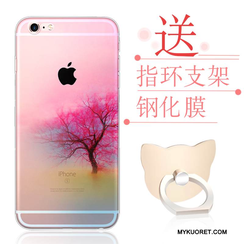 Kuori iPhone 6/6s Plus Laukut Murtumaton Puhelimen Kuoret, Kotelo iPhone 6/6s Plus Sarjakuva Läpinäkyvä Jauhe