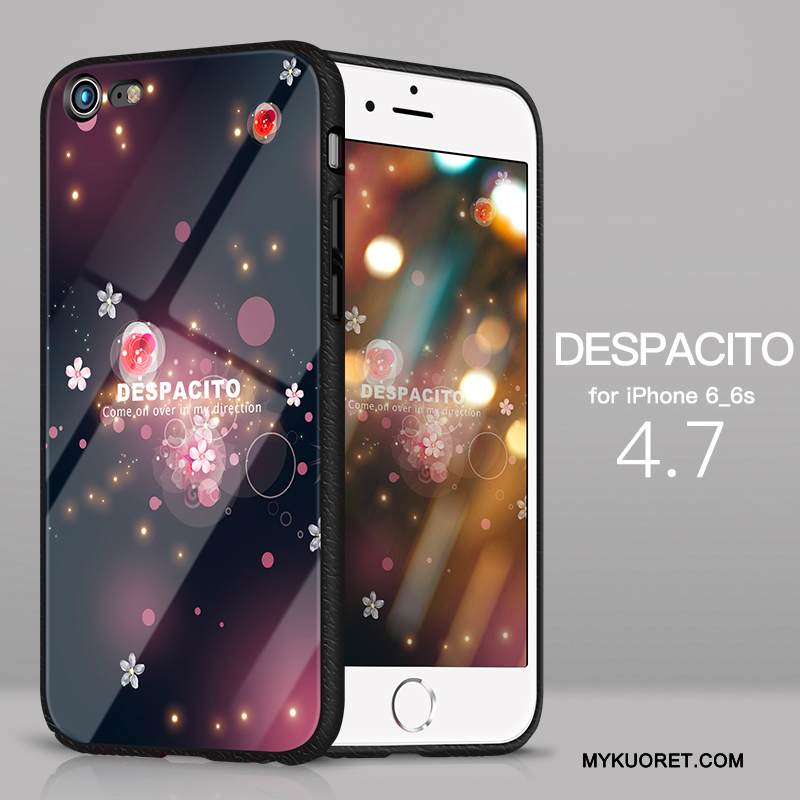 Kuori iPhone 6/6s Plus Laukut Net Red Murtumaton, Kotelo iPhone 6/6s Plus Silikoni Puhelimen Kuoret Lasi