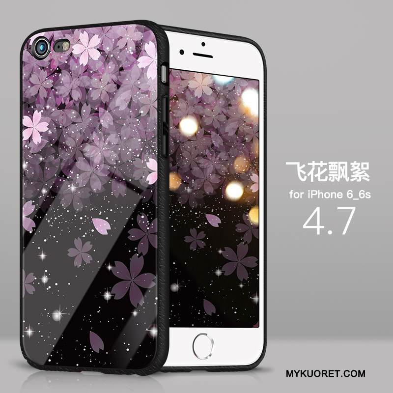 Kuori iPhone 6/6s Plus Laukut Net Red Murtumaton, Kotelo iPhone 6/6s Plus Silikoni Puhelimen Kuoret Lasi