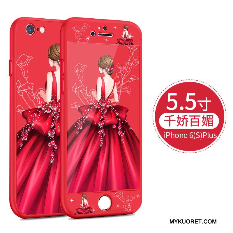 Kuori iPhone 6/6s Plus Laukut Persoonallisuus Pesty Suede, Kotelo iPhone 6/6s Plus Luova Puhelimen Kuoret Ihana