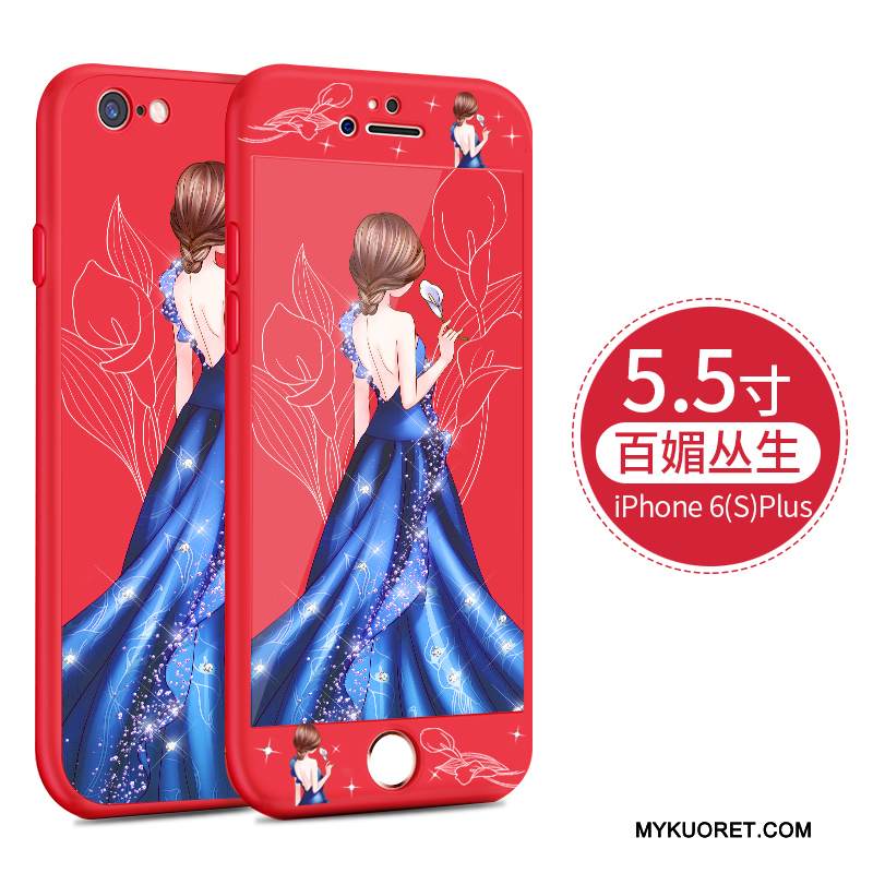 Kuori iPhone 6/6s Plus Laukut Persoonallisuus Pesty Suede, Kotelo iPhone 6/6s Plus Luova Puhelimen Kuoret Ihana