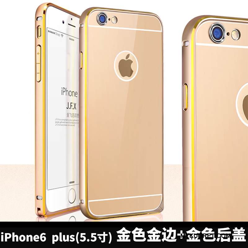 Kuori iPhone 6/6s Plus Laukut Puhelimen Kuoret Kulta, Kotelo iPhone 6/6s Plus Metalli Murtumaton Kehys