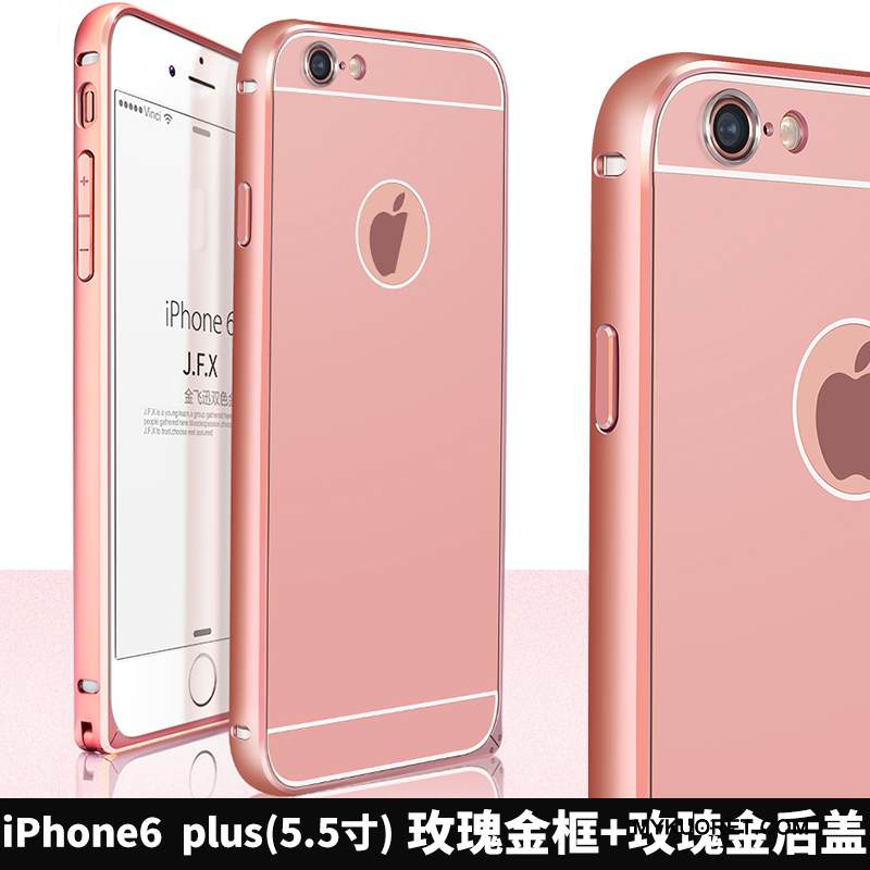 Kuori iPhone 6/6s Plus Laukut Puhelimen Kuoret Kulta, Kotelo iPhone 6/6s Plus Metalli Murtumaton Kehys