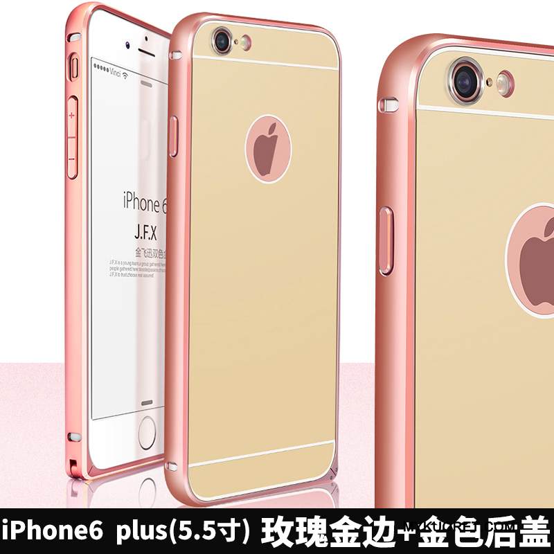 Kuori iPhone 6/6s Plus Laukut Puhelimen Kuoret Kulta, Kotelo iPhone 6/6s Plus Metalli Murtumaton Kehys