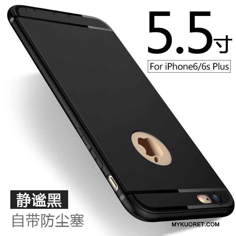 Kuori iPhone 6/6s Plus Laukut Puhelimen Kuoret Sininen, Kotelo iPhone 6/6s Plus Pehmeä Neste Pesty Suede