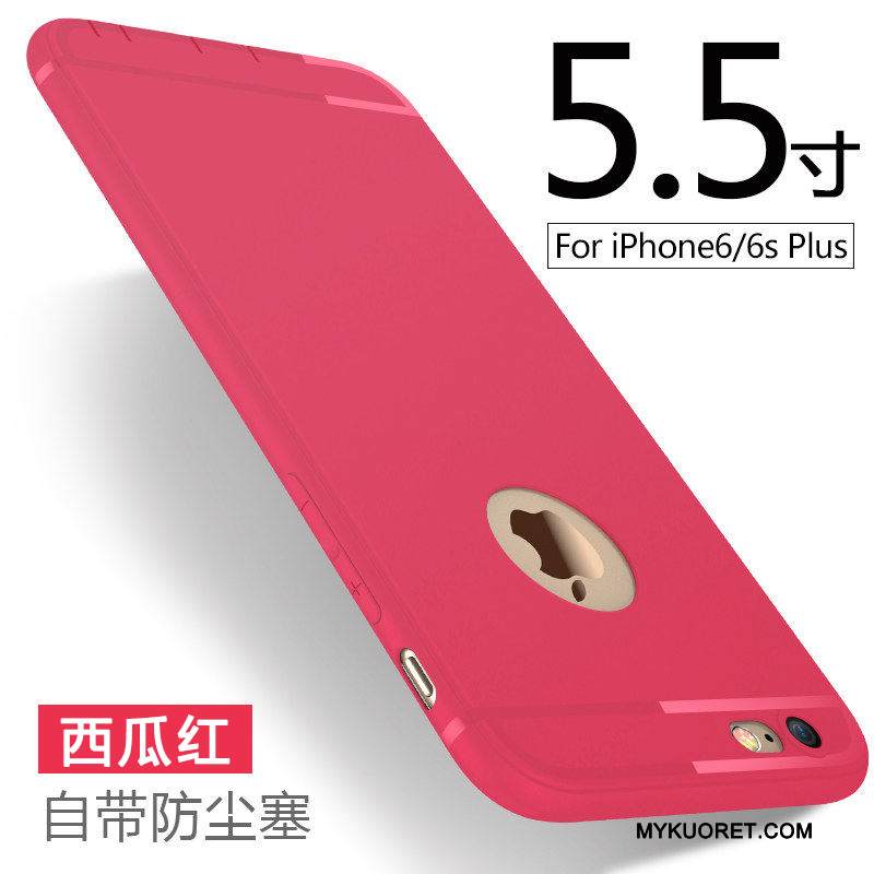 Kuori iPhone 6/6s Plus Laukut Puhelimen Kuoret Sininen, Kotelo iPhone 6/6s Plus Pehmeä Neste Pesty Suede