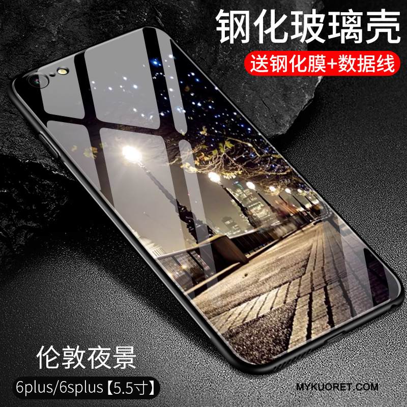 Kuori iPhone 6/6s Plus Laukut Puhelimen Kuoret Trendi, Kotelo iPhone 6/6s Plus Pehmeä Neste Murtumaton Lasi