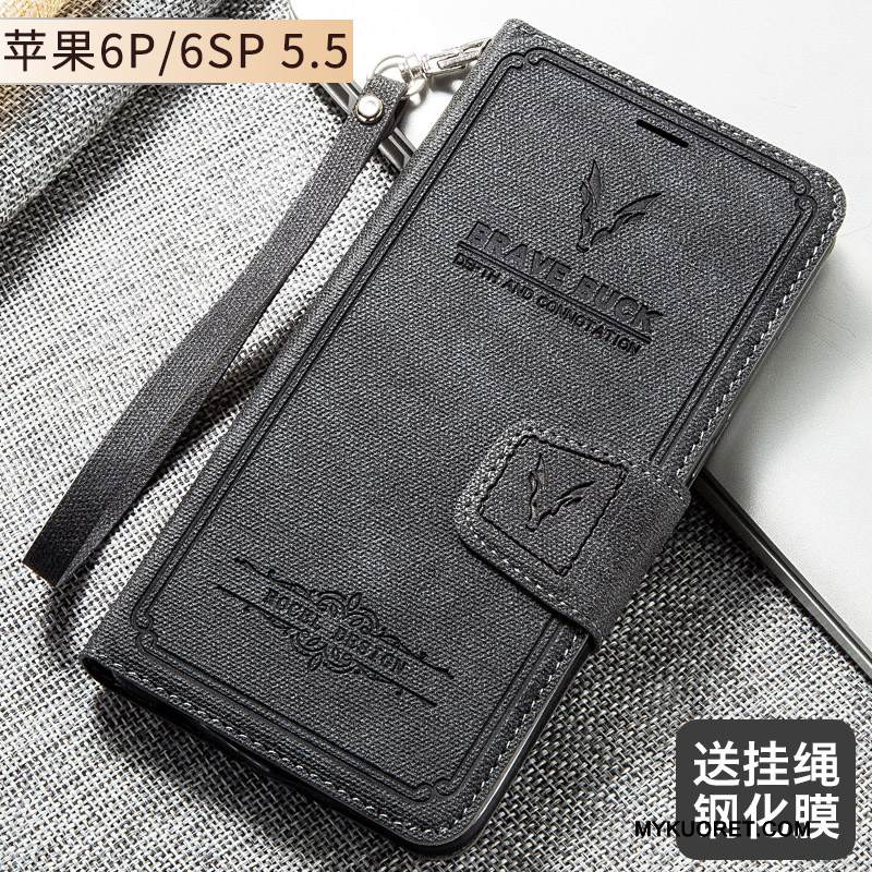 Kuori iPhone 6/6s Plus Laukut Punainen Murtumaton, Kotelo iPhone 6/6s Plus Vuosikerta Puhelimen Kuoret