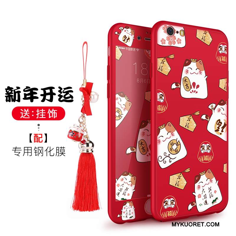 Kuori iPhone 6/6s Plus Laukut Uusi Persoonallisuus, Kotelo iPhone 6/6s Plus Luova Punainen Kissa