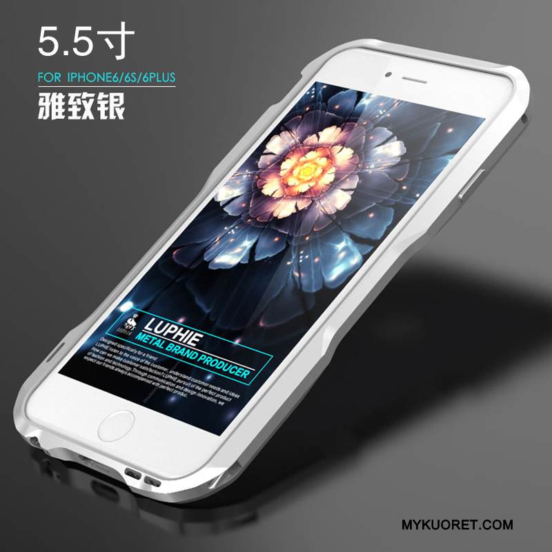 Kuori iPhone 6/6s Plus Luova Kulta Kehys, Kotelo iPhone 6/6s Plus Metalli Murtumaton Trendi