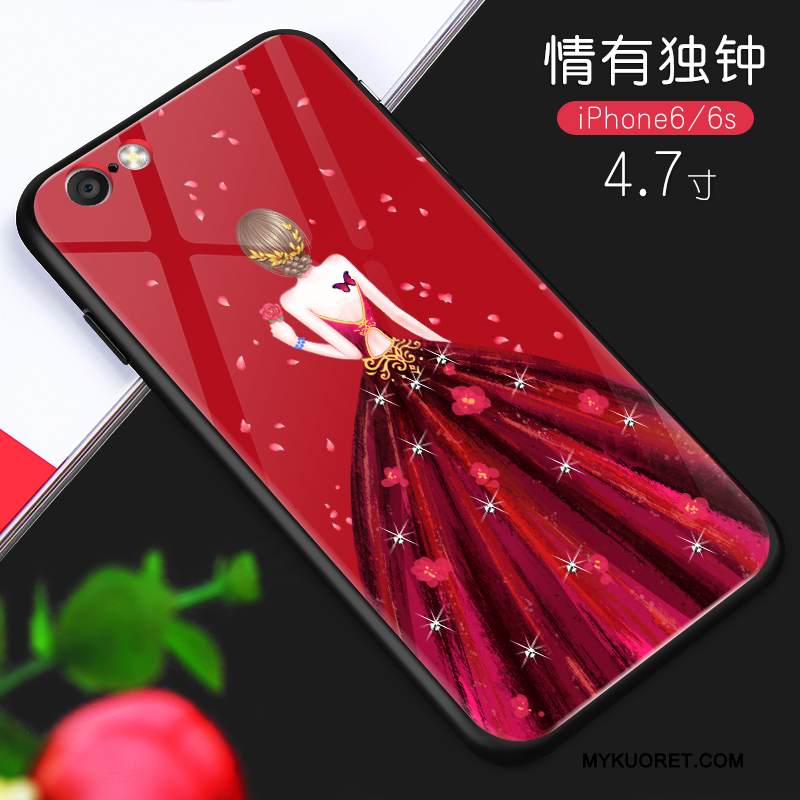 Kuori iPhone 6/6s Plus Luova Persoonallisuus Lasi, Kotelo iPhone 6/6s Plus Laukut Murtumaton Trendi