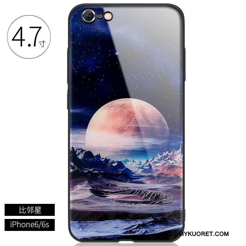 Kuori iPhone 6/6s Plus Luova Tide-brändi Musta, Kotelo iPhone 6/6s Plus Laukut Puhelimen Kuoret Lasi