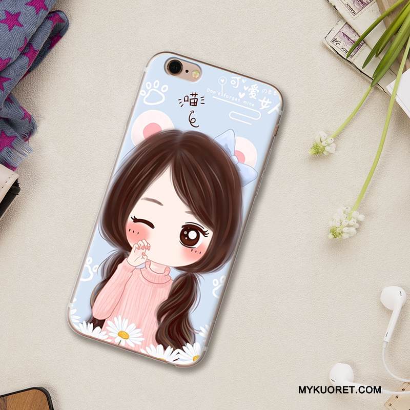 Kuori iPhone 6/6s Plus Luova Valkoinen Puhelimen Kuoret, Kotelo iPhone 6/6s Plus Laukut Murtumaton Ihana