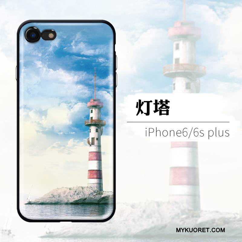 Kuori iPhone 6/6s Plus Luova Violetti Tide-brändi, Kotelo iPhone 6/6s Plus Silikoni Puhelimen Kuoret Persoonallisuus