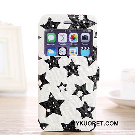 Kuori iPhone 6/6s Plus Nahka Avaa Ikkuna Vihreä, Kotelo iPhone 6/6s Plus Kuoret Ihana