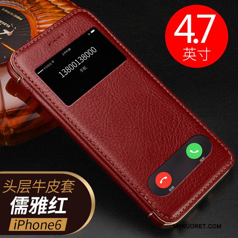 Kuori iPhone 6/6s Plus Nahka Lehmä Puhelimen Kuoret, Kotelo iPhone 6/6s Plus Kuoret